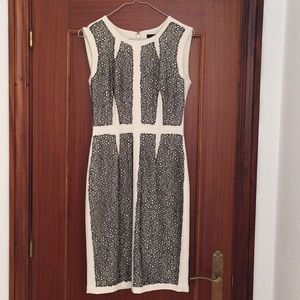 BCBGMaxAzria Rumor black lace sheath dress